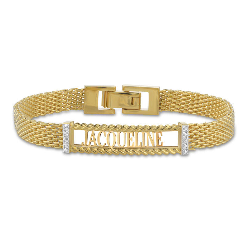 Personaliséiert Diamond Cut Bracelet